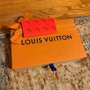 Louis Vuitton Orange Box with Red and Blue Details